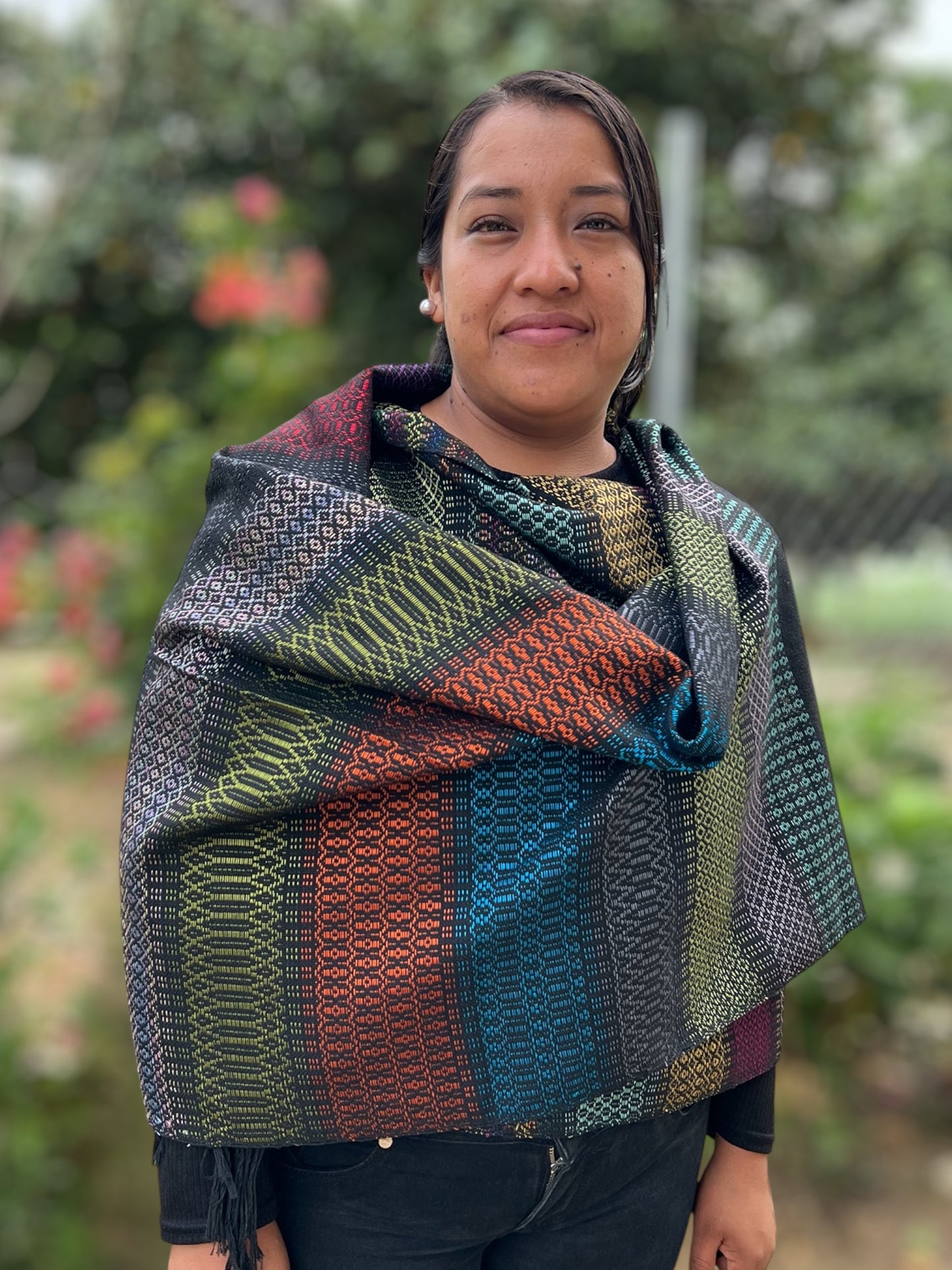 Rebozo Labrado Multicolor