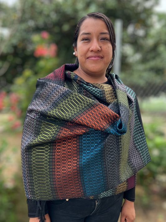 Rebozo Labrado Multicolor